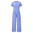 Blake Casual Wide Leg Long Pants Two Piece Outfit Outfit Sets Claire & Clara 