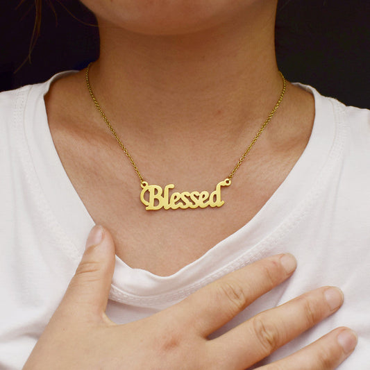Blessed Stainless Steel Necklace Necklace Claire & Clara 