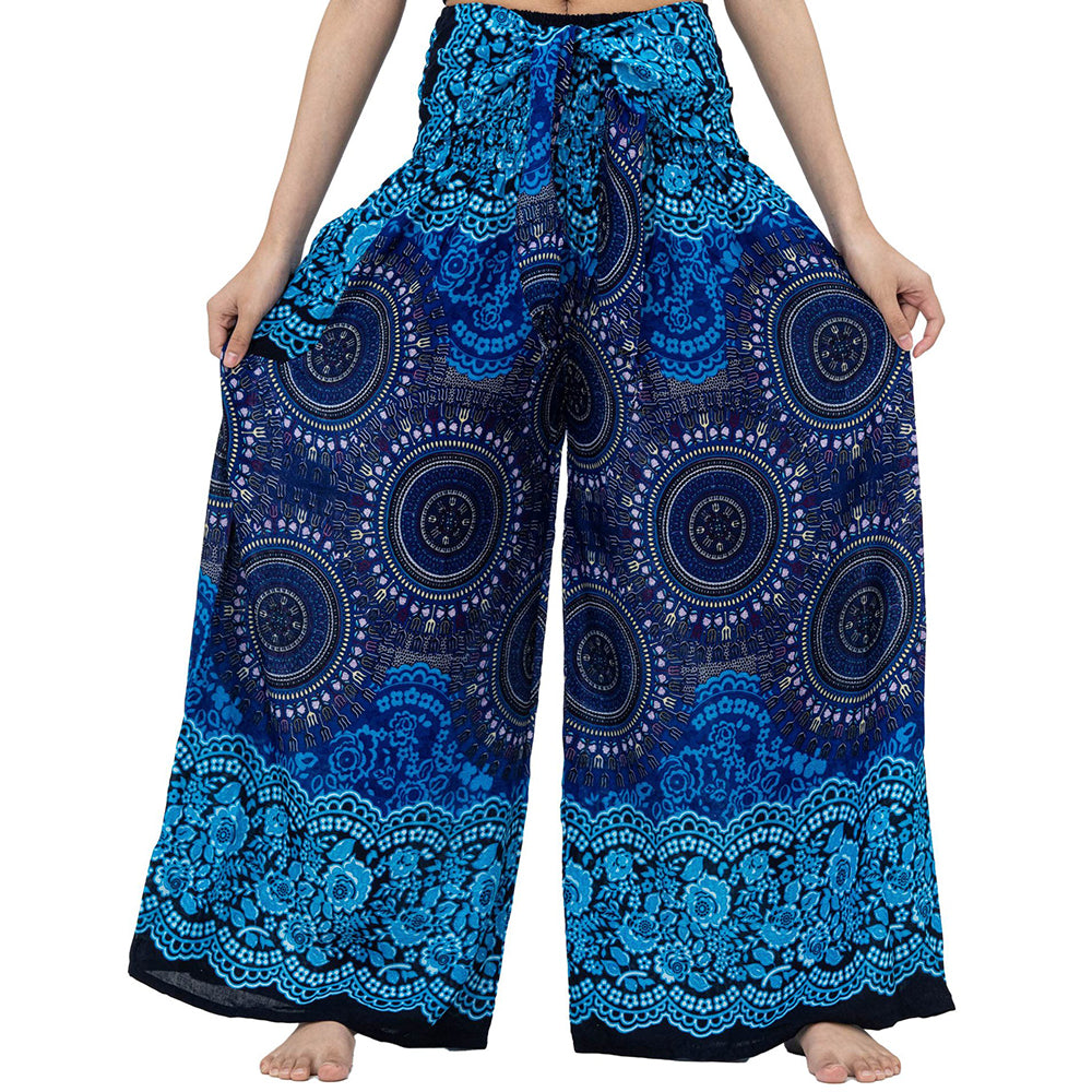 Boho Palazzo Wide Leg Lounge Pants Pants Claire & Clara 6 S 