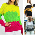 Bonnie Color Block Sweater Top Claire & Clara 