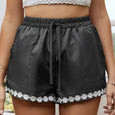 Bottom Flowers Casual Lace-Up Shorts Bottoms Claire & Clara Grey US 4 