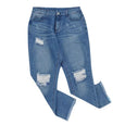 Brenda Ripped Washed Pencil Denim Pants Bottoms Claire & Clara 