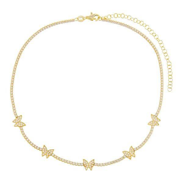 Butterfly Choker Necklace Necklace > choker necklace > choker > gold necklace > gold choker necklace > chokers for women > butterfly necklace > diamond choker > butterfly chain > gold butterfly necklace > butterfly choker > diamond choker necklace > diamond butterfly necklace Claire & Clara Choker 