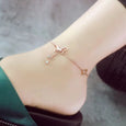 Butterfly Summer Tassel Rhinestone Anklet Anklet Claire & Clara 