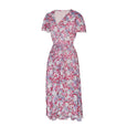 Callie Floral Dream V-Neck Wrap Midi Dress Dresses Claire & Clara 