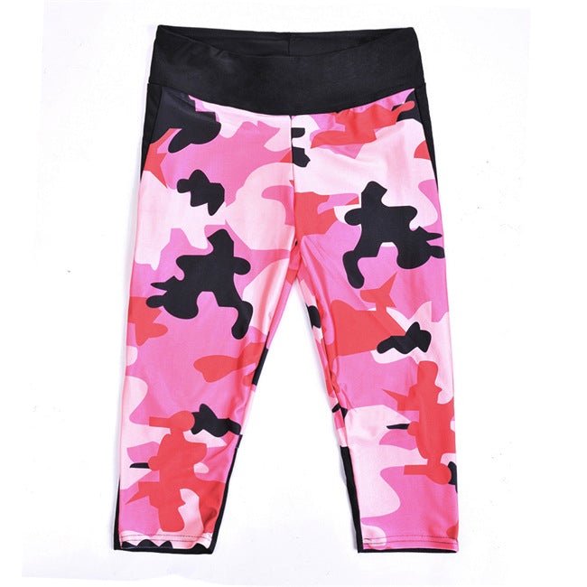 Camouflage Sports Capri Bottoms Claire & Clara 