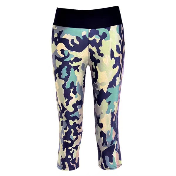 Camouflage Sports Capri Bottoms Claire & Clara 