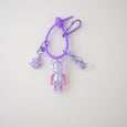Candy Color Bearbrick Keychain Apparel & Accessories Claire & Clara Purple 