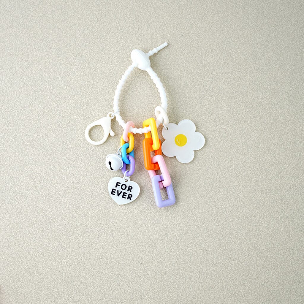Candy Flower Keychain Apparel & Accessories Claire & Clara White 