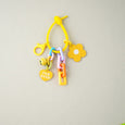 Candy Flower Keychain Apparel & Accessories Claire & Clara Yellow 