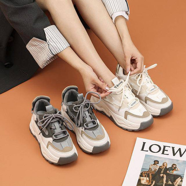 Carol Platform Casual Chunky Sneakers Shoes Claire & Clara 
