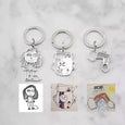 Children's Drawing Customized Keychain & Necklace Necklace Claire & Clara 