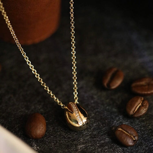 Coffee Bean Vintage Necklace Necklace Claire & Clara 