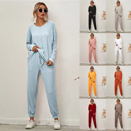 Connie Solid Color Casual Pajamas Set Set Claire & Clara 