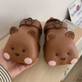 Cute Three-Dimensional Bear Slipper Shoes Claire & Clara Brown US 5.5-6 