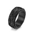 Devil's Eye Rotatable Anxiety Relief Ring Ring Claire & Clara Black 
