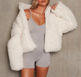 Edith Winter Plush Cropped Jacket Outerwear Claire & Clara 