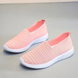 Ella Solid Color Slip On Knit Sneakers Shoes Claire & Clara Pink US 4.5 