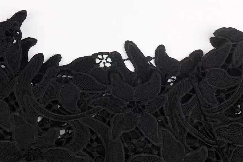 Embroidery Panelled Lace Long Sleeve Plush Top Top Claire & Clara 