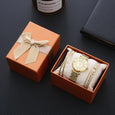 Fanny Diamond Watch Bracelet Gift Set [Set of 3] Bracelet Claire & Clara Gold 