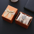 Fanny Diamond Watch Bracelet Gift Set [Set of 3] Bracelet Claire & Clara Rose Gold- Black 