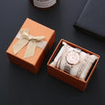Fanny Diamond Watch Bracelet Gift Set [Set of 3] Bracelet Claire & Clara Rose Gold- Pink 