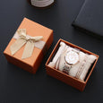 Fanny Diamond Watch Bracelet Gift Set [Set of 3] Bracelet Claire & Clara Rose Gold- White 
