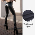 Faux Leather Thickened Hip Lifting High Waist Leggings Bottoms Claire & Clara Light US 0 