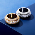 Five Row Diamond Rotatable Ring Rings Claire & Clara 