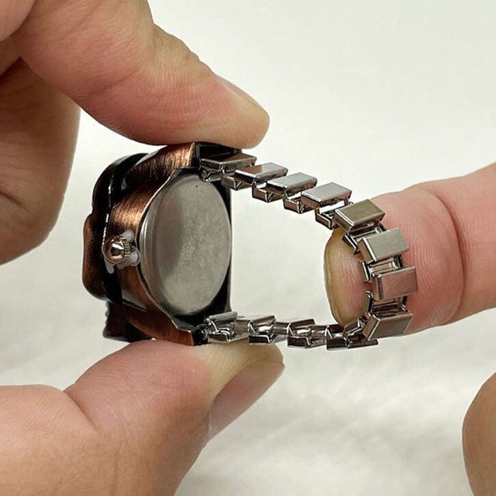 Flaming Skull Vintage Ring Watch Ring Claire & Clara 