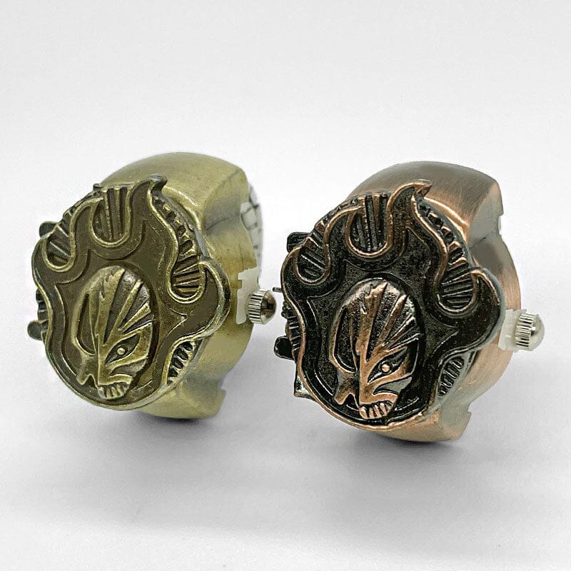 Flaming Skull Vintage Ring Watch Ring Claire & Clara 