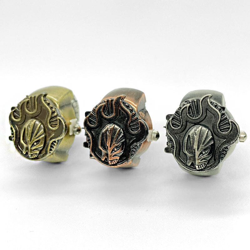 Flaming Skull Vintage Ring Watch Ring Claire & Clara 