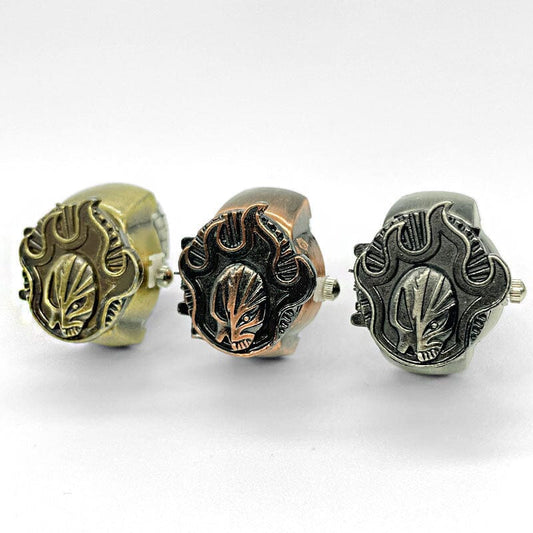 Flaming Skull Vintage Ring Watch Ring Claire & Clara 