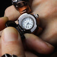 Flaming Skull Vintage Ring Watch Ring Claire & Clara 