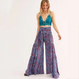 Floral Lace-up Casual Wide Leg Pants Bottoms Claire & Clara Style 20 S 