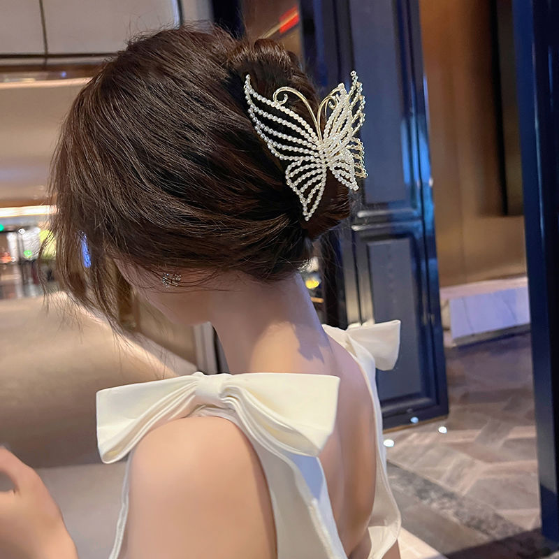 Glitter Diamond Pearl Butterfly Hair Clip Hair Pins Claire & Clara 