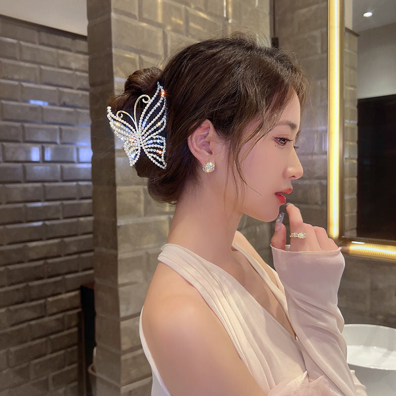 Glitter Diamond Pearl Butterfly Hair Clip Hair Pins Claire & Clara 
