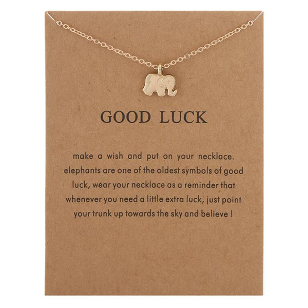 Good Luck Elephant Necklace Necklaces Claire & Clara 