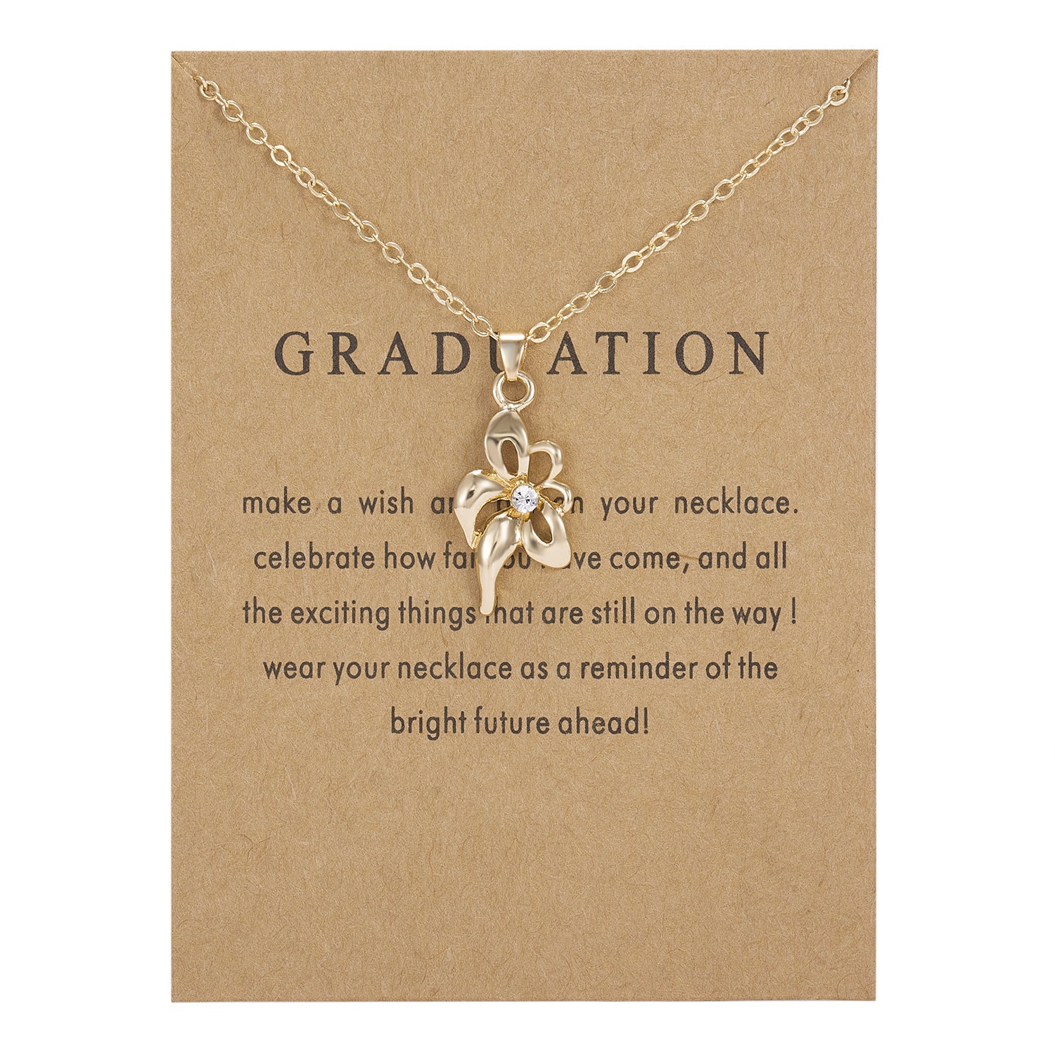 Graduation Flower Necklace Necklaces Claire & Clara 