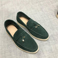 Hanged Metal Slip-on Loafers Shoes Shoes Claire & Clara US 4.5 Green 