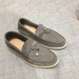 Hanged Metal Slip-on Loafers Shoes Shoes Claire & Clara US 4.5 Grey 