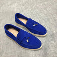 Hanged Metal Slip-on Loafers Shoes Shoes Claire & Clara US 4.5 Royal Blue 