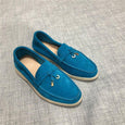 Hanged Metal Slip-on Loafers Shoes Shoes Claire & Clara US 4.5 Sky Blue 