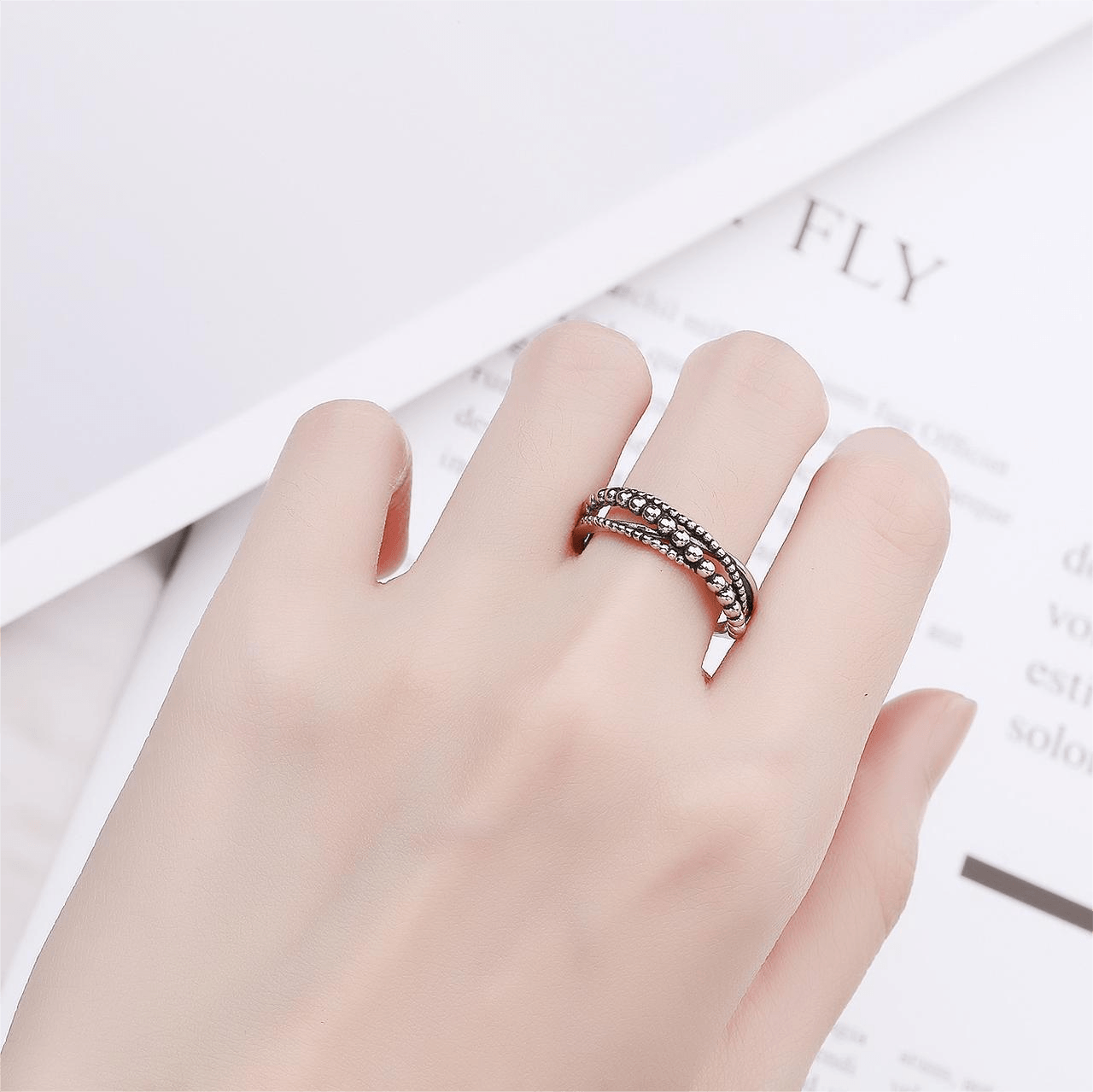 His and Hers Lovers Adjustable Wrap Rings Rings Claire & Clara 