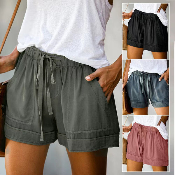 Janice High Waist Lace Up Shorts Bottoms Claire & Clara 