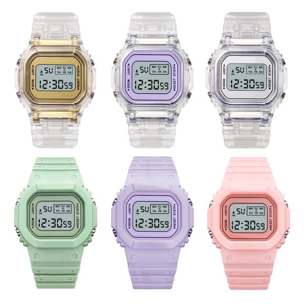 Jelly Digital Multifunctional Cube Watch Watches Claire & Clara 