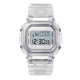 Jelly Digital Multifunctional Cube Watch Watches Claire & Clara Clear Silver 
