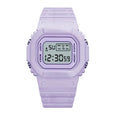 Jelly Digital Multifunctional Cube Watch Watches Claire & Clara Purple 