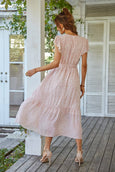 Julia Floral Summer V-Neck Wrap Dress Dresses Claire & Clara 