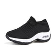 Karen Breathable Slip On Knit Sneakers Shoes Claire & Clara Black White US 4.5 